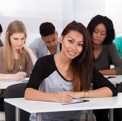 students in class